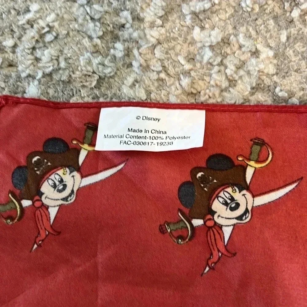 Pirates of the Caribbean Bandana Handkerchief Mickey Disney Tie Wrap